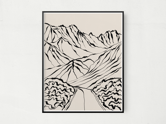 Mountains Print 5x7